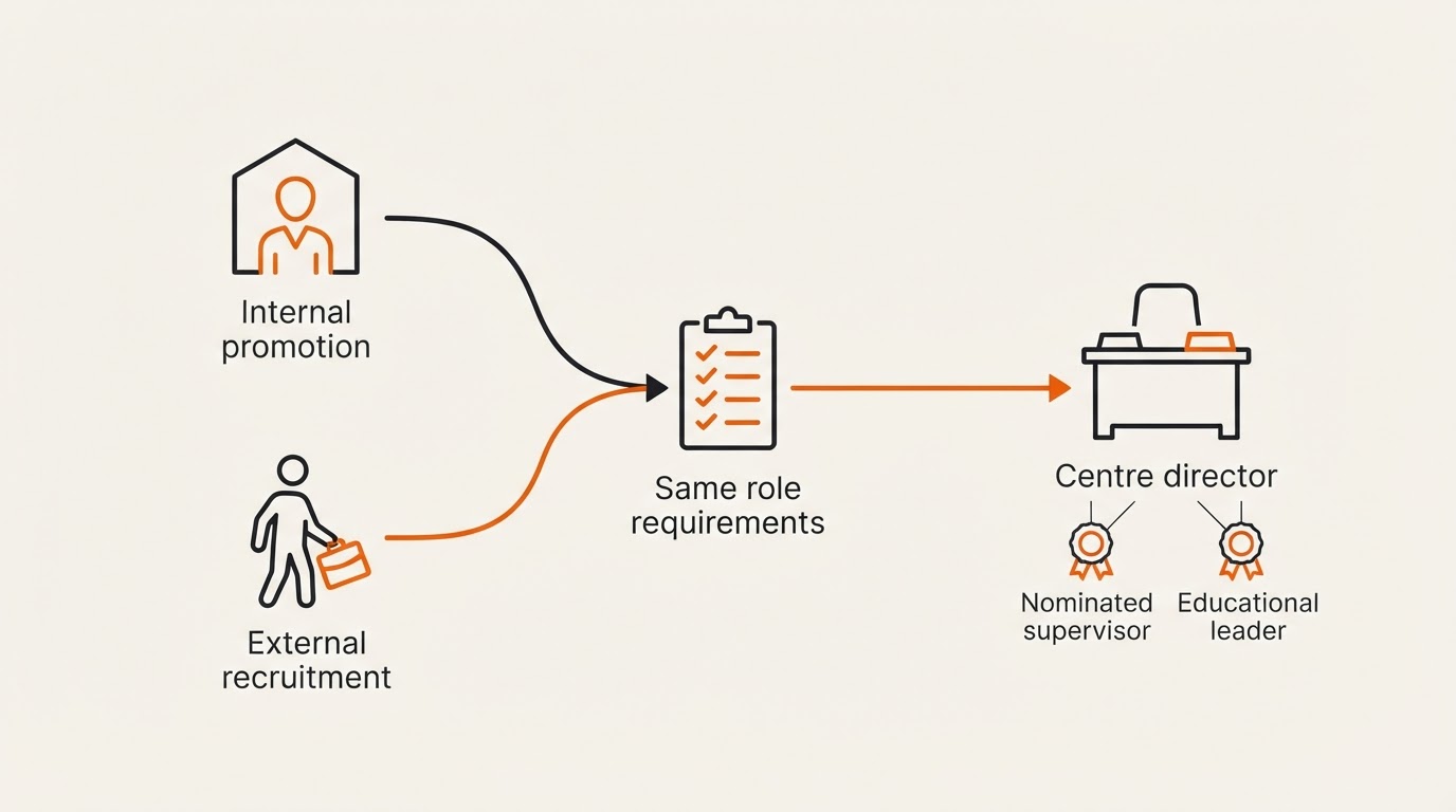 Planning diagram for recruiting a centre director